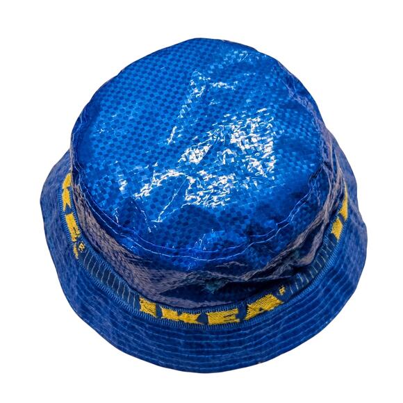 IKEA Bucket Hat Cap Adult One Size Blue Outdoors Fishing Camping Rain Sun - Picture 2 of 3